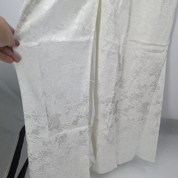 NWT LULU'S Promise My Passion Bridal Maxi V-neck Sleeveless Spaghetti Strap Dres - Picture 4 of 10